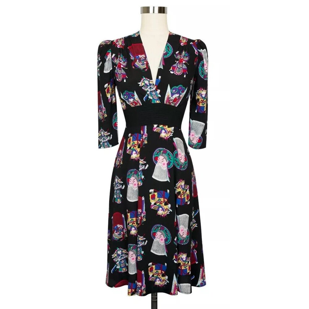 Trashy Diva vintage repro retro Chinese Opera Ashley dress